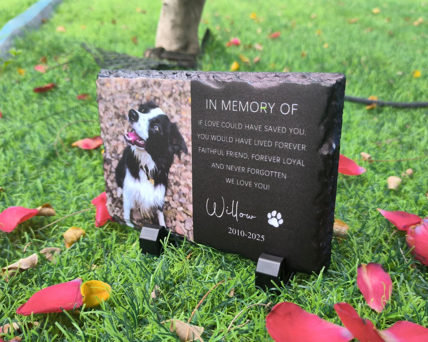 Personalized Pet Memorial,Custom Pet Memorial Stone,Pet Grave Marker With Photo,Pet Grave Stone,Pet Memorial Gift,Dog Sympathy Gift