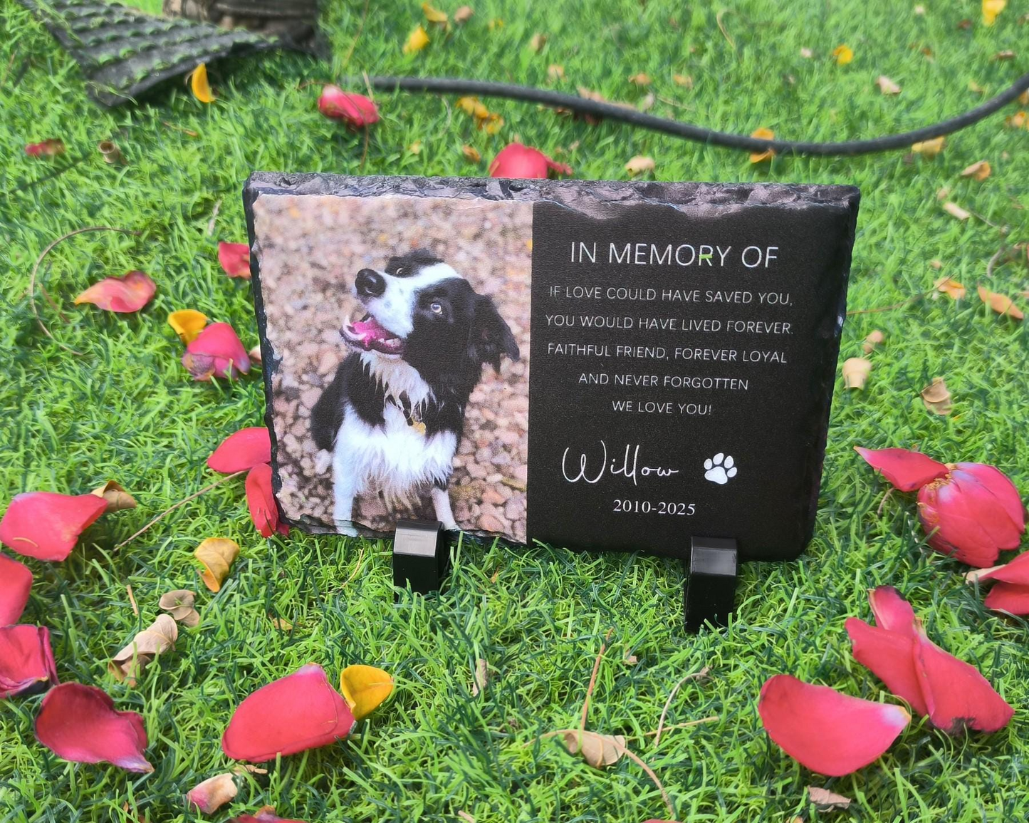 Personalized Pet Memorial,Custom Pet Memorial Stone,Pet Grave Marker With Photo,Pet Grave Stone,Pet Memorial Gift,Dog Sympathy Gift