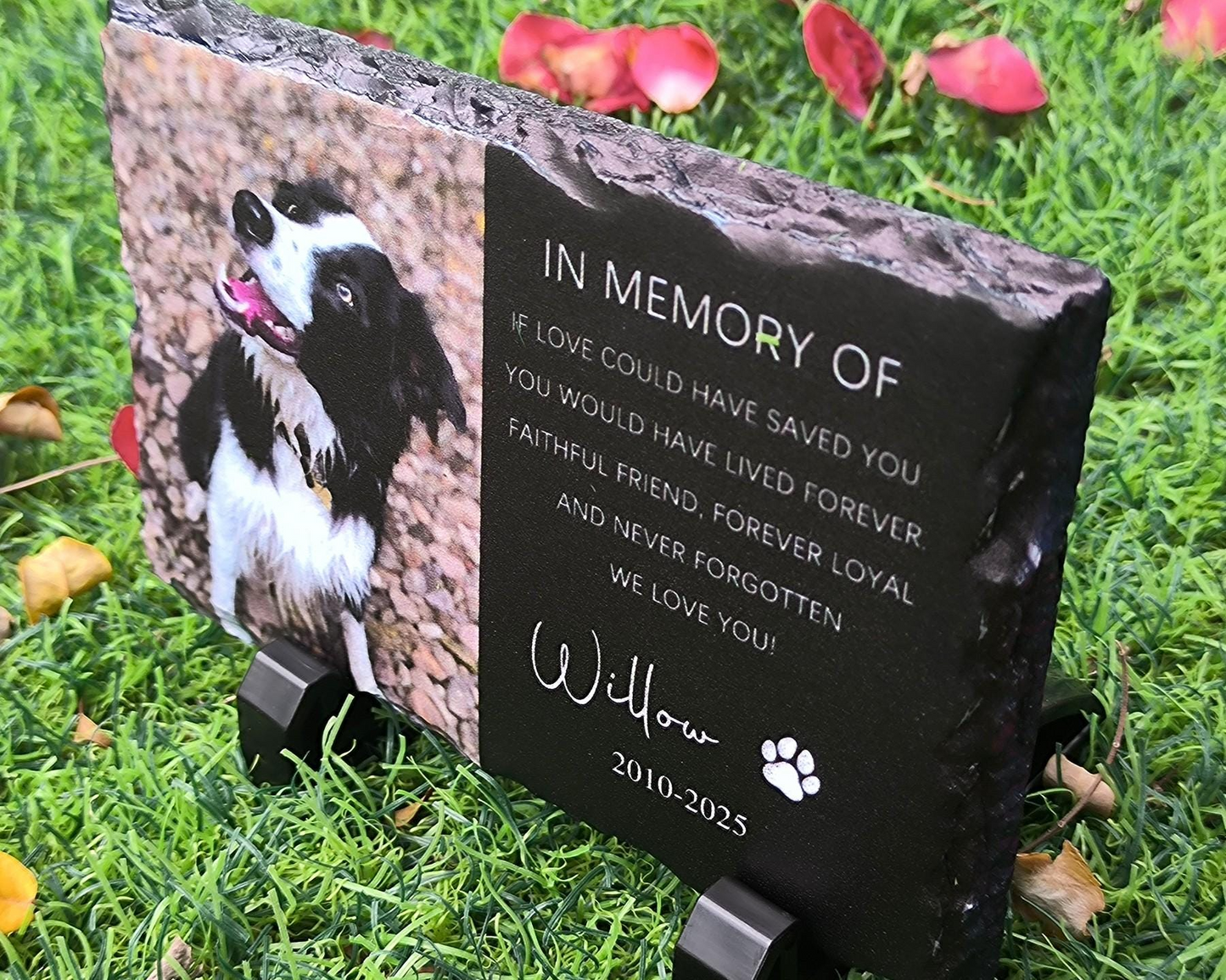 Personalized Pet Memorial,Custom Pet Memorial Stone,Pet Grave Marker With Photo,Pet Grave Stone,Pet Memorial Gift,Dog Sympathy Gift