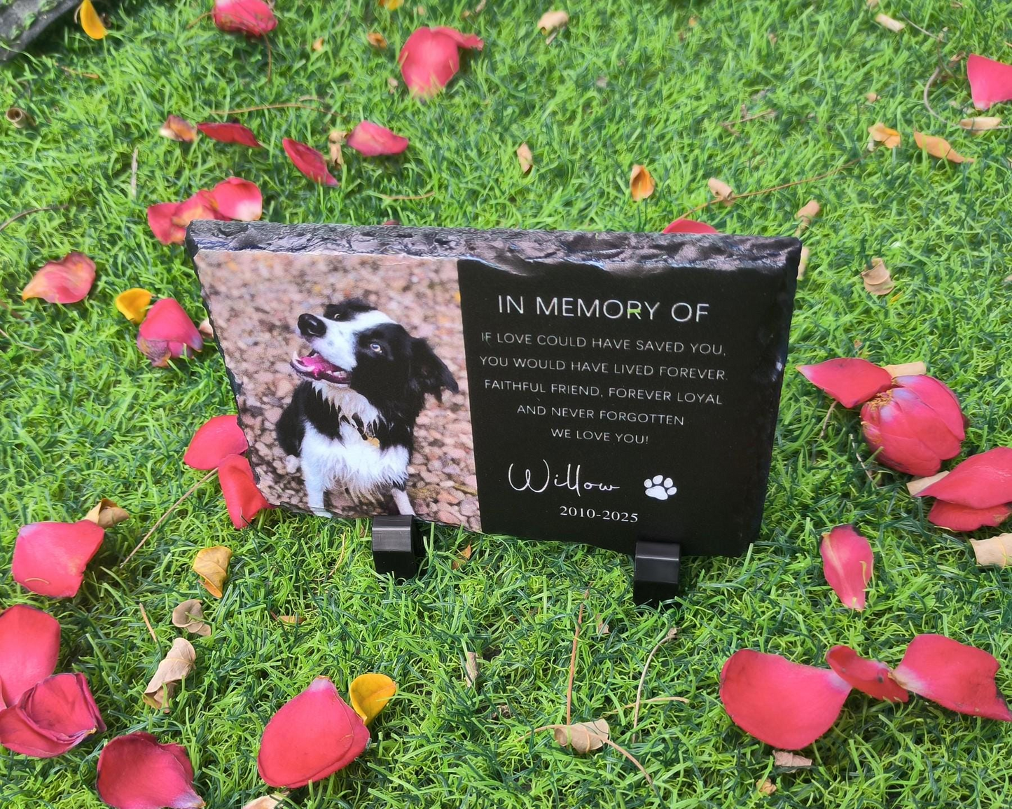 Personalized Pet Memorial,Custom Pet Memorial Stone,Pet Grave Marker With Photo,Pet Grave Stone,Pet Memorial Gift,Dog Sympathy Gift